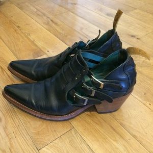 LA Designer Buckled Boots